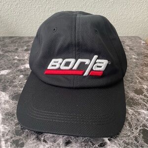 Borla Exhaust Hat Unisex Adults Racing Strapback Cap Red Black Adjustable Hat
